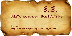 Büchelmayer Boglárka névjegykártya